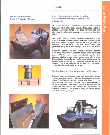 Gerber Profile Router 404